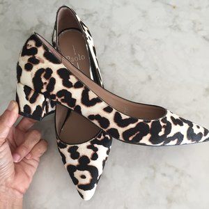 Linea Paolo calf hair pumps